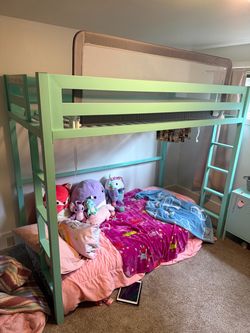 Two loft twin beds- metal, super sturdy!!