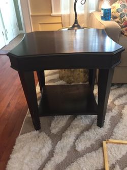 Mocha Brown End Table