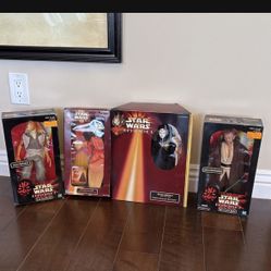4 Star Wars Episode I 12” Figures 