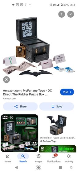 DC Direct McFarland Toys The Riddler Puzzle Box
