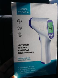 No Touch Infrared Forehead Thermometer. New
