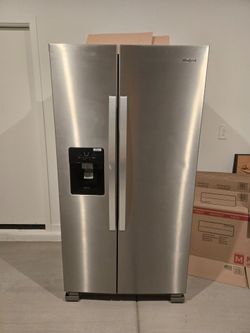 Whirlpool side by side fridge