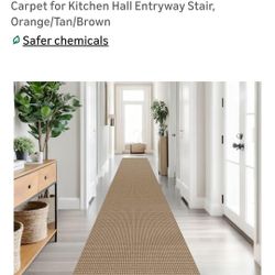 Washable Extra Long Hallway Runner Rug 2.6x18 ft Rubber Backed Kitchen, Hallway Runner
