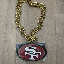 49ers Official Gold And Red Fan chains