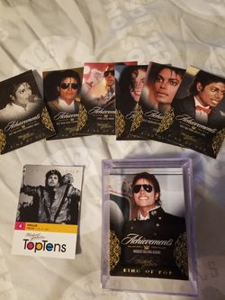 Michael jackson king of pop card collection