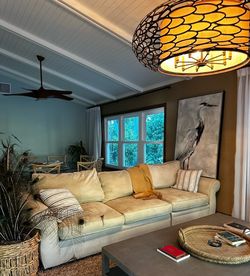 Beige Oversized Sofa – Cozy Modern Couch