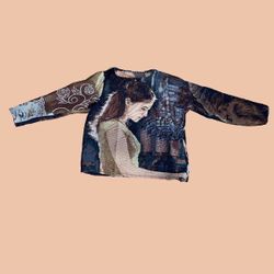 Tapestry Crew Neck Beauty And The Beast