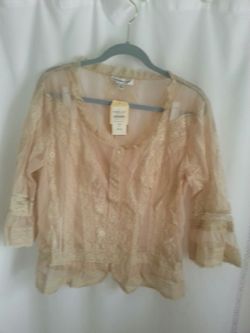 Coldwater creek lace top..NEW