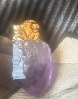 Raw Amethyst Crystal Pendant
