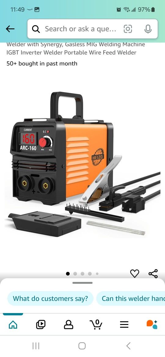 New HEIZO 160A MIG Welder Machine 110V/220v 3 in 1