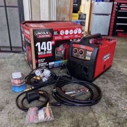 Lincoln Electric Weld-Pak 140 Amp MIG and Flux-Core Wire Feed Welder, 115V, Aluminum Welder with Spool Gun sold separately