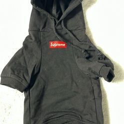 Dog Hoodie, Black, Large