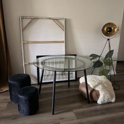 Round Glass Table 