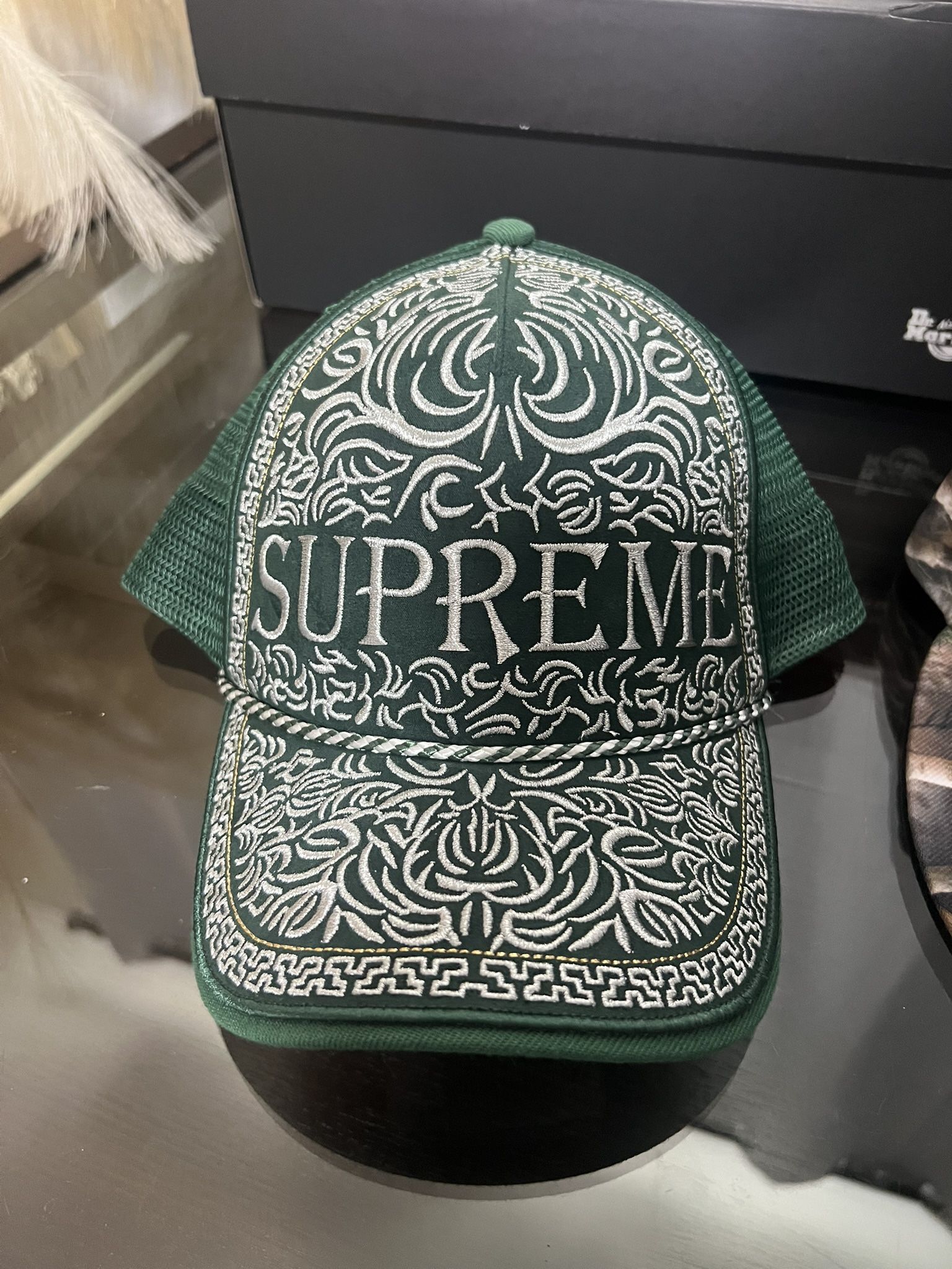 Supreme Green Mexican Vaquero Cowboy Trucker Hat