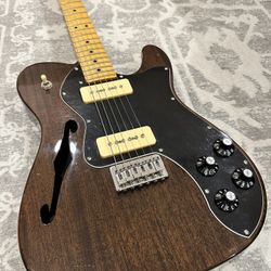 2018 Fender Modern Classic Player Telecaster Thinline Deluxe Mahogany Body P90 Pickups