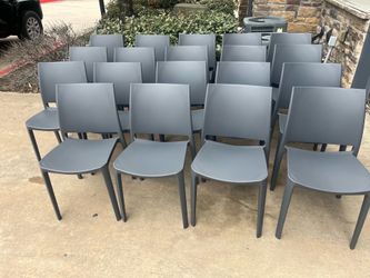 19 Lagoon Sensilla Modern Gray Stackable Dining Chairs Commercial Grade