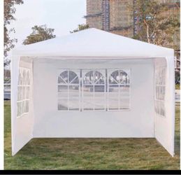 10' x 10' Party Tent Outdoor Canopy Tent for Parties with 3 Moveable Walls Waterproof Patio Gazebo Tent
