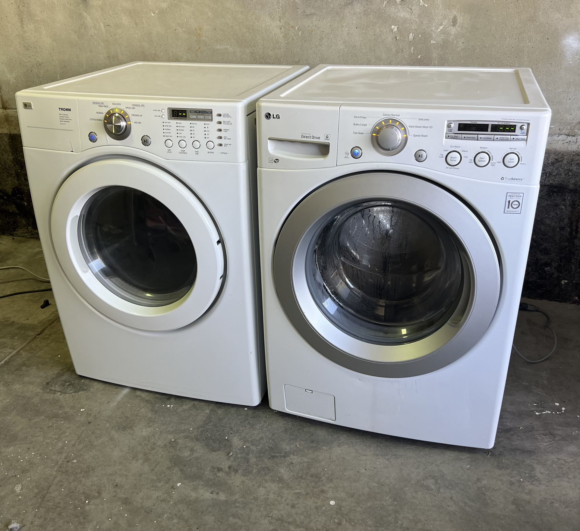 LG Lg Front Load Washer Electric Dryer Set