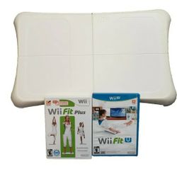 Nintendo Wii Fit Plus With Wii Fit Balance Board (2) Games