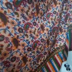 Brand New Multi-coloured Printed Stole For Women 