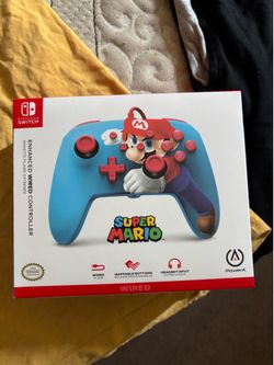 Super Mario enhanced wired controller for Nintendo switch
