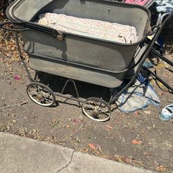 Vintage baby stroller