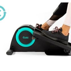 Cubii JR1 Under Desk Elliptical, Bike Pedal Exerciser with LCD Fitness Tracker Screen, Adjustable Resistance, Work from Home Fitness