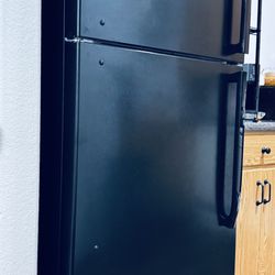 Black Top Freezer Fridge