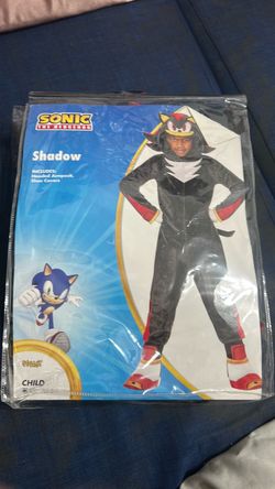 Spirit Halloween Sonic Shadow Costume child 3-4