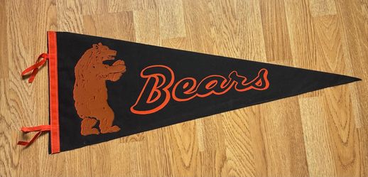 Rare Vintage 1950's Chicago Bears Full Size Felt Pennant