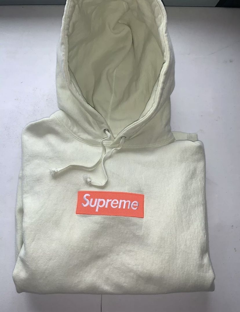 Supreme FW16 Lime Green Box Logo Hoodie