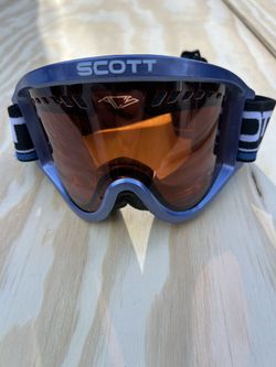 Scott Ski Goggles Blue Orange Lens