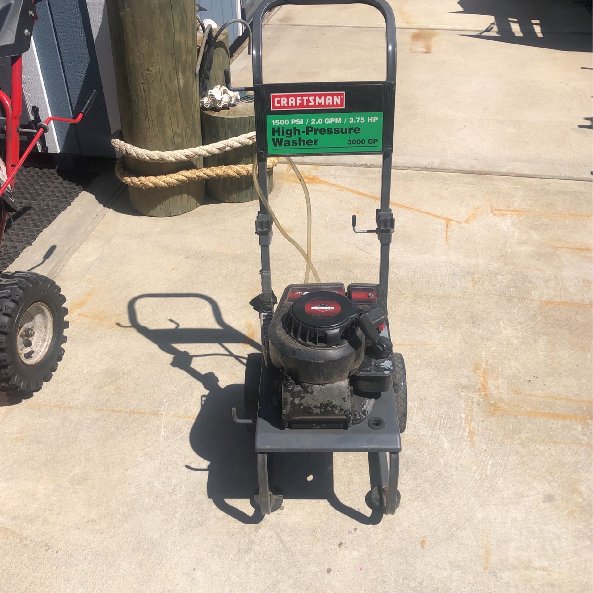 Craftsman Pressure Washer 1500 Psi Runs Excellent Just Serviced