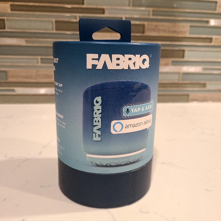 FABRIQ Portable Wi-Fi and Bluetooth Smart Speaker with Amazon Alexa (Blue Steel)