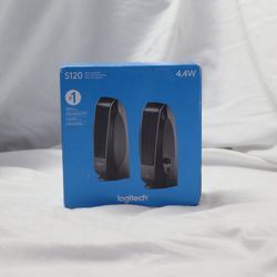 Logitech S120 2.0 Stereo Speakers – Compact PC Audio System – Brand New Sealed