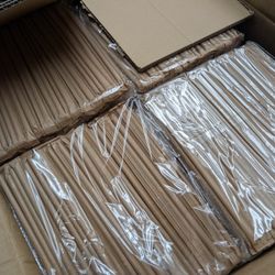 5000 Sugarcane Straws 8" Compostable Wrapped