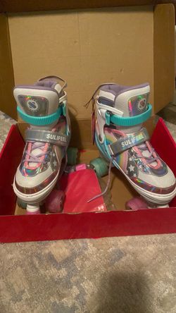 Sulifeel Rainbow Roller Skates - Large 3y-6y