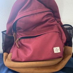 Burgundy Red Backpack