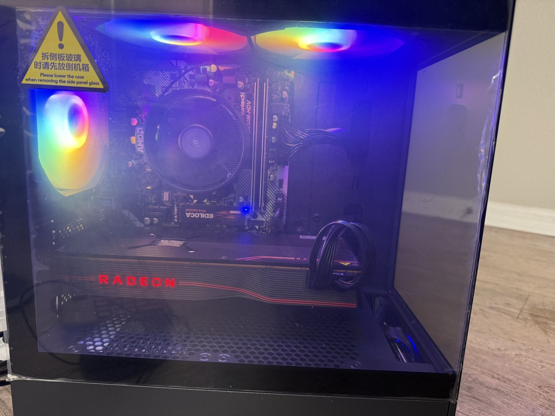 Gaming computer, 32gb ram, 1tb nvme, Ryzen 5 5500, Radeon RX 5700xt