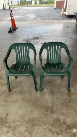 Two Green Chairs