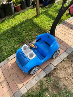 Ride on push cart