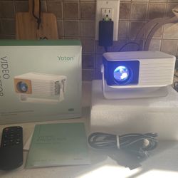 Yoton Y3pro Mini Projector 1080P HD with Bluetooth Yellow