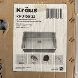 Kraus 32” Undermount Kitchen Sink