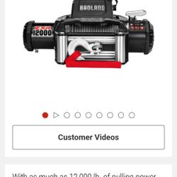  Winch BADLAND 12,000 lb. Winch Hitch Mount