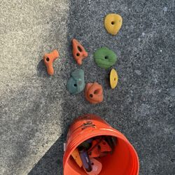 Climbing Holds Various Sizes Shapes