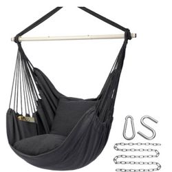 Hanging Rope Swing Chair Dark Great Brand New