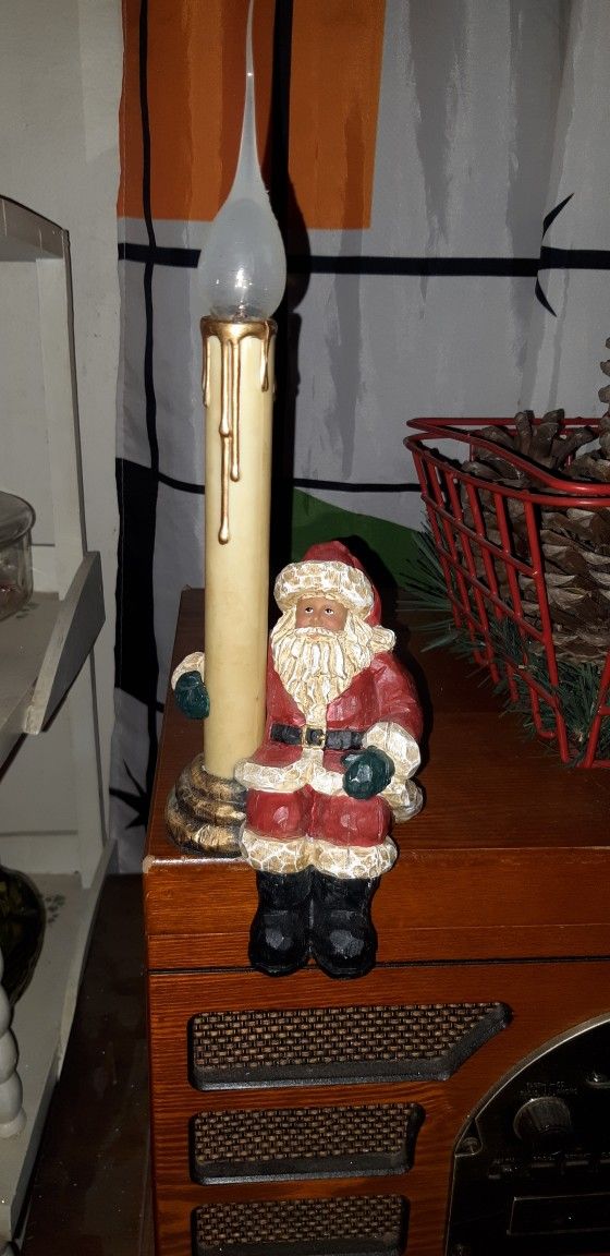 Vintage Santa Candle