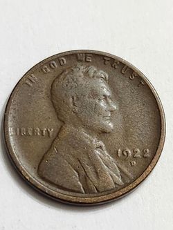 1922-D Wheat Cent Penny / "RARE" Date Antique Coin