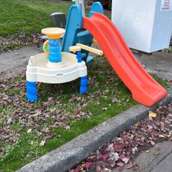 Kid Slide And Play Water Table 