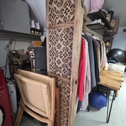 4 Panel Wood Screen New 